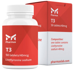 Liothyronine Sodium (T3 Cytomel) compresse 50 tab, 40 mcg/tab